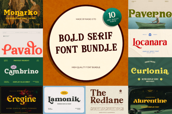 Bold Serif Bundle: Impactful Typography for Modern Design