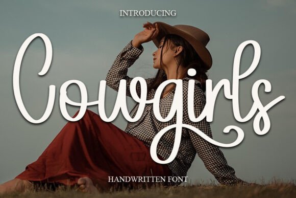 Cowgirls: A Sweet Handwritten Font for Joyful, Elegant Designs