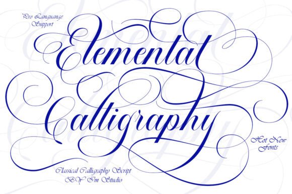 Elemental Calligraphy: Bridging the Gap Between Traditional Elegance and Modern Design