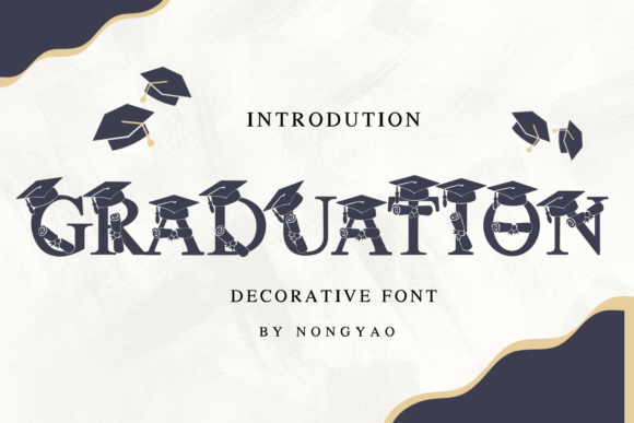 Exploring Graduation: A Decorative Font for Creative Projects