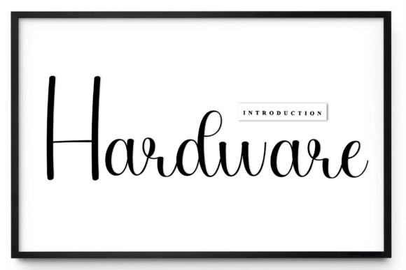 Hardware: A Handmade Font with Creative Soul