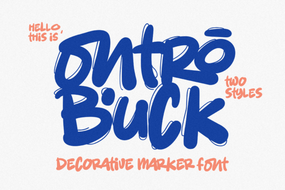 Ontro Buck: The Ultimate Decorative Marker Font for Bold Visual Impact