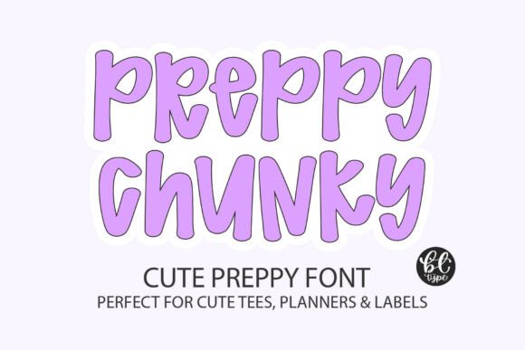 Preppy Chunky: A Font for Playful, Modern Design Projects