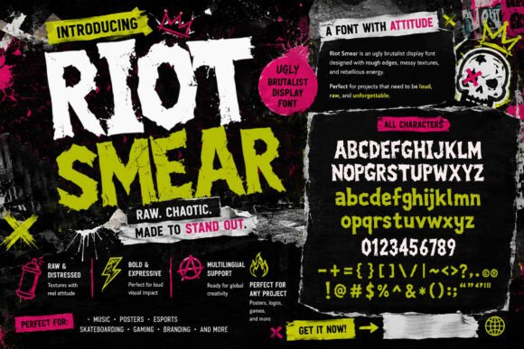 Riot Smear: Integrating Brutalist Typography into Professional Design Workflows