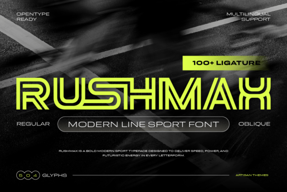 Rushmax: The High-Speed Sport Font for Bold Projects