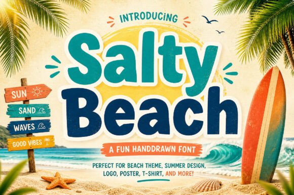 Salty Beach: The Display Font That Captures the Joy of Summer