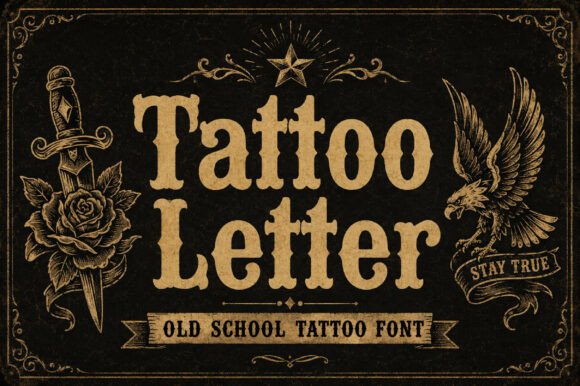 Tattoo Letter: Capturing the Spirit of Traditional Ink in Modern Design